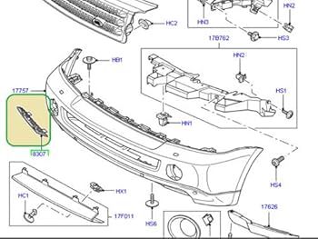 Tampon Alt Plastiği Sağ-Dxc500021Pma-/Range Rover Sport