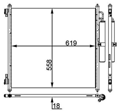 Klima Radyatörü-Lr035791 K-Lr034503-Lr110621-Lr133116-Lr137975-/Range Rover Sport-Range Rover New