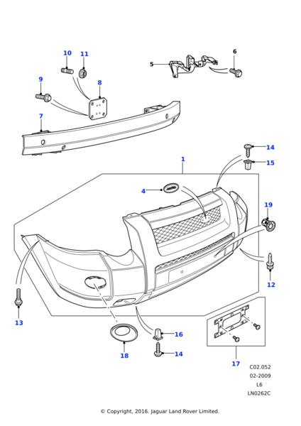 Tampon Bağlantı Braketi Ön Sol-Dpn500090-/Freelander 1