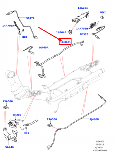 Nox Sensörü-LR084239-LR073583-R.R.EVOQUE-D.SPORT