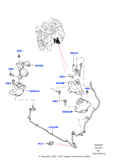 Motor Takozu Sol-Lr117099 O-Lr094228-Lr141387-Lr133315-/Range Rover Range Rover Velar