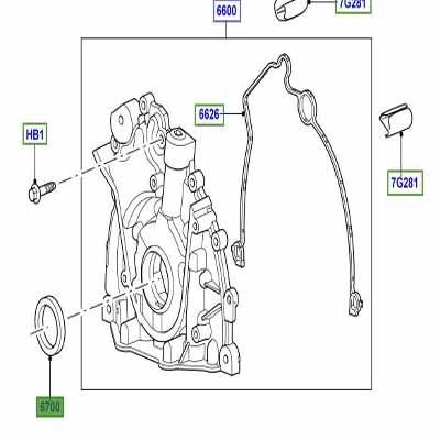 Krank Keçesi Ön-1102415 E-Lr002452-C2C11491 (Jaguar)-2.7-3.0-3.6-4.4/Range Rover Sport-Discovery 3