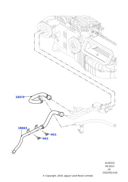 Kalorifer Borusu-Lr034597 O-/Range Rover New