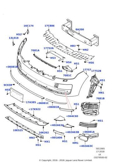 Ön Tampon Bağlantı Braketi-Lr104939 R-/Range Rover New