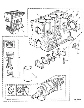 Blok Su Tapası (29 Mm) -37D2260 E-/Freelander 1-Discovery 2-Defender