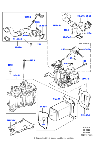 Egr Soğutucu Contası-Lr023100 L-4.4 Dizel/Range Rover New 2