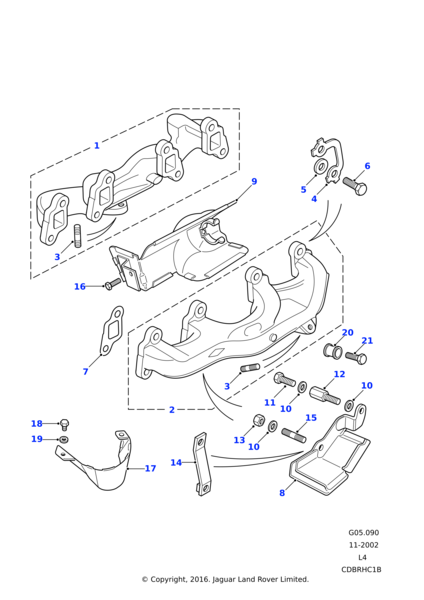 Egzoz Manifold Contası-Err6733 B-Err5008-4.0 - 4.6/Range Rover New