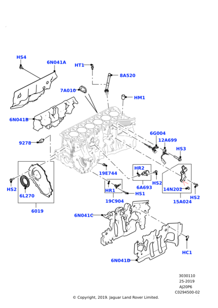 Krank Keçesi Ön-Lr121757 V-Aj814077 (Jaguar)-3.0 Dizel/Range Rover New