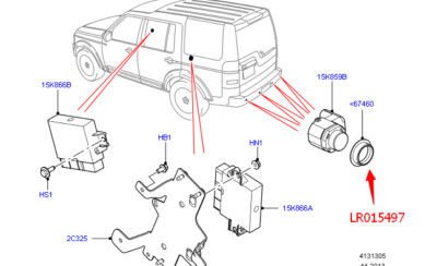 Park Sensör Plastiği Ön-Lr015497-/Range Rover Sport-Range Rover New