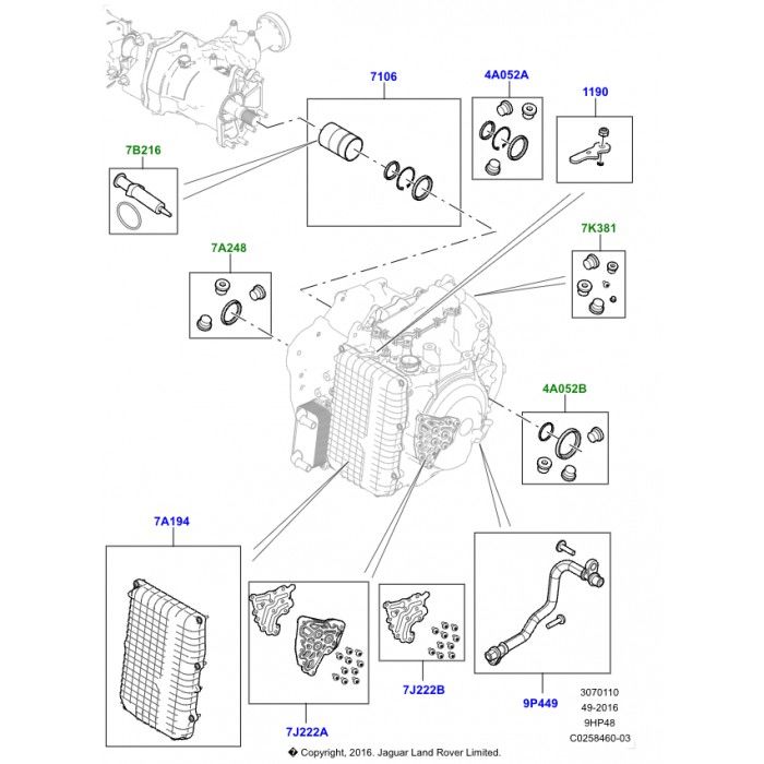 Şanzıman Çıkış Mil Oring Takımı-Lr123856-Lr049881-T4A19468 (Jaguar)-T4A33617 (Jaguar)-/Range Rover Sport