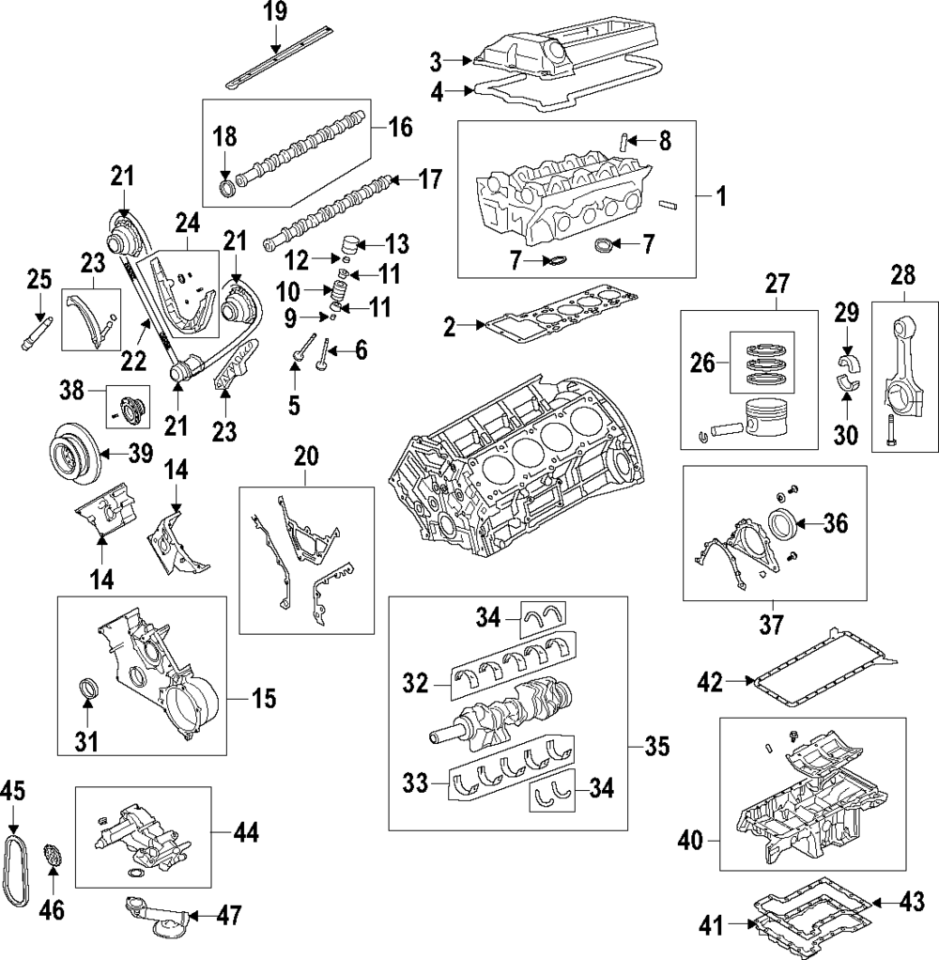 Motor Ön Kapak Conta Takımı-Lvq000040-/Range Rover New