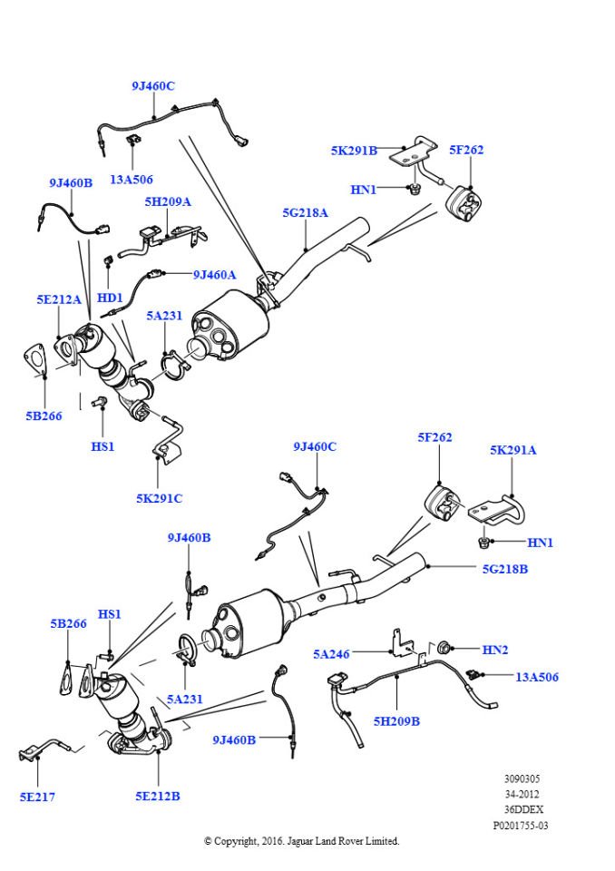 Egzoz Boğaz Contası-Wcm500080-3.6 - 4.4/Range Rover New 2