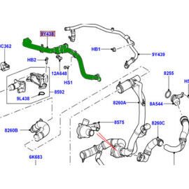 Hortum Giriş (Egr Soğutucuya) - Sensörlü-Lr013163 L-Lr033912-Jde11534 (Jaguar)-3.0/Range Rover Sport-Discovery 3-4