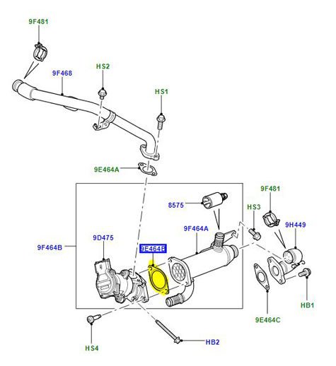 Egr Contası -Lr004532-Euro 4/Range Rover Sport-Discovery 3