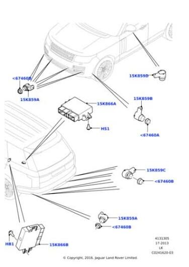 Park Sensörü Ön Yan-Lr041094 O-Lr024299-/Range Rover Sport-Range Rover New