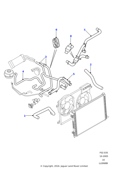 Radyatör Hortumu ( Termostatlı )-Pch001190 A-1.8/Freelander 1