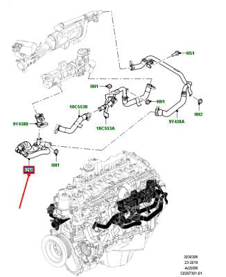 Egr Geri Dönüş Hortumu-LR125475-Range Rover New
