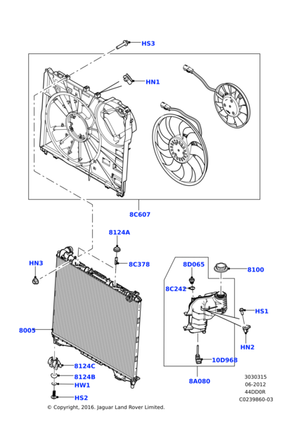 Fan-Viskoz Ve Çerç.Komp-Lr126197-Lr118314-Lr125197-Lr114343-/Range Rover Sport