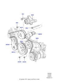 Vantilatör Kayışı-Lr013697 B-3.0/Range Rover Sport