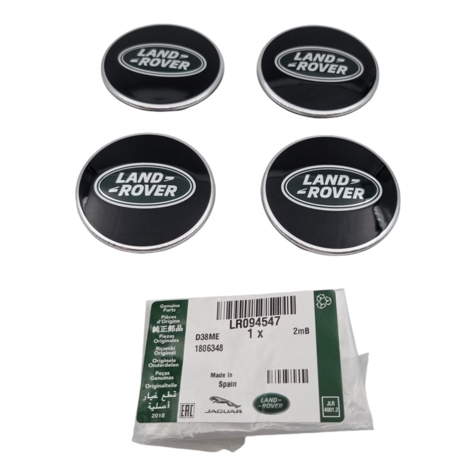 Jant Göbeği Siyah (Land Rover) Yazılı (Set*4)-Lr094547-/Range Rover New 2