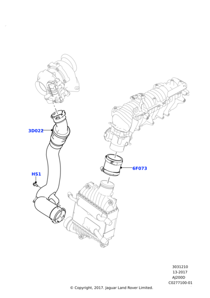 İntercooler Hortumu-Lr092415-T2H19903 (Jaguar)-T2H1586 (Jaguar)-T4N1400 (Jaguar)-/Range Rover Sport-Jaguar