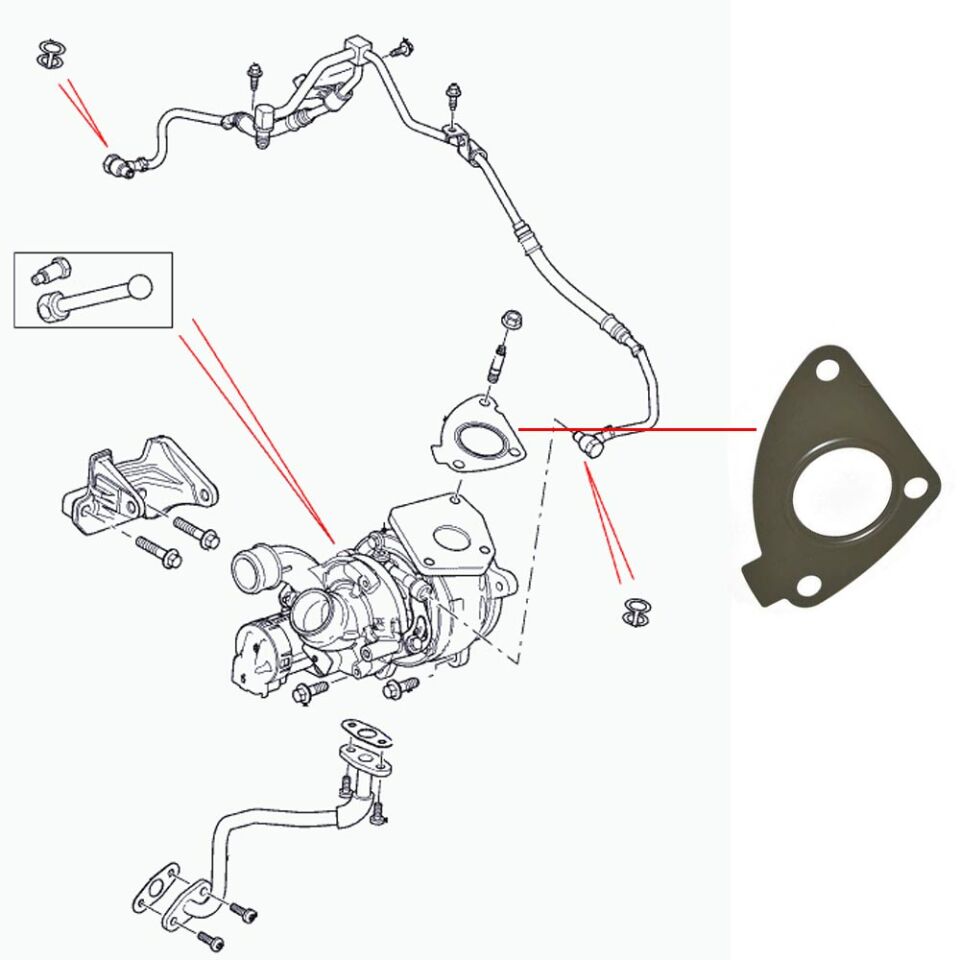 Turbo Contası Sol-Lr003679 A-3.6/Range Rover Sport