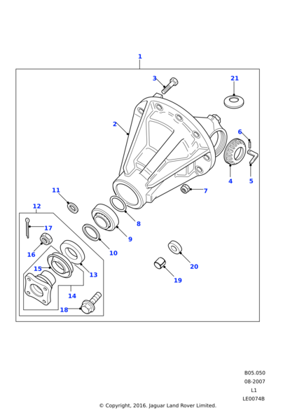 Mahruti Keçesi Ön-Arka Difransiyel-Ftc4851 C-Ftc2016-/Range Rover New