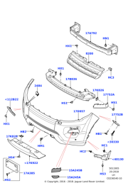 Tampon Köşe Kaplaması Ön Sol-Lr028551-/Range Rover Evoque