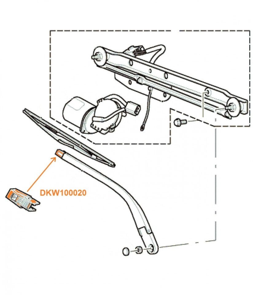 Cam Silgi Süpürge Klipsi-Dkw100020 B-/Range Rover New-Discovery 2