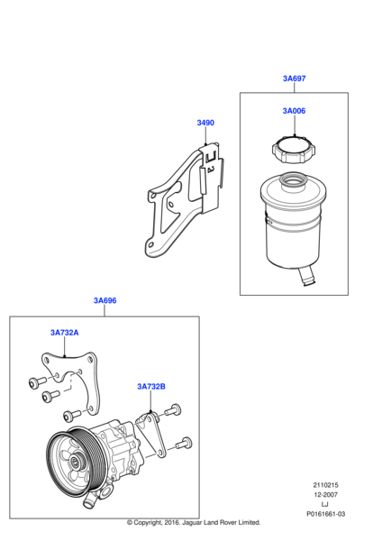 Direksiyon Yağ Deposu Kapağı-Qez500010 A-C2Z30494 (Jaguar)-/Range Rover Sport