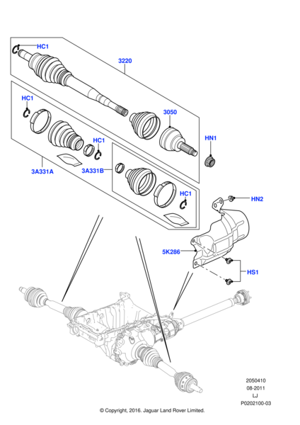 Aks Komple Ön Sağ-Ied500110 B-Ied500022-Ied500020-Tdb000540-Ied000062-/Range Rover New 2