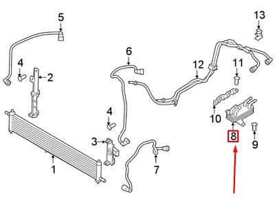 Yakıt Soğutucu-Lr038811-2.0 Dizel/Range Rover Sport