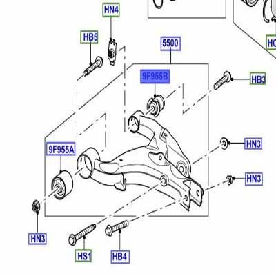 Tabla Alt Burcu Arka -Rgx500111-Lr054831-/Range Rover Sport-Discovery 3