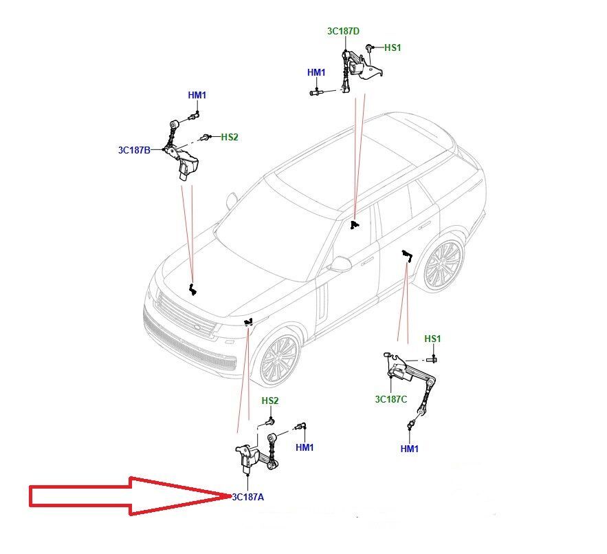 Eas Sensörü Ön Sol-Lr153354-/Range Rover New