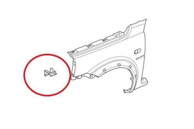 Çamurluk Bağlantı Braketi Sol-Asu490090-/Freelander 1