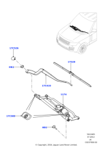 Silgi Süpürgesi Ön Sol-Lr033028 E-Lr067002-Lr076850-/Range Rover Sport-Range Rover New