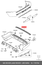 Tampon Kaplaması Üst Arka-Lr014496 B-Doe500010Lqv-/Range Rover New 2