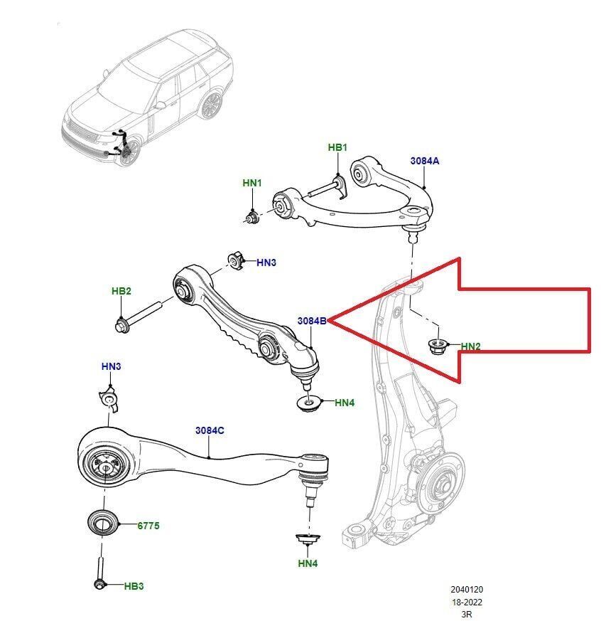 Alt Rotilli Kol Ön (Arka) Sol-Lr152742 L-/Range Rover Sport-Range Rover New
