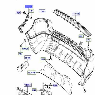 Arka Tampon Bağlantı Braketi Sağ-Lr002167 R-/Freelander 2
