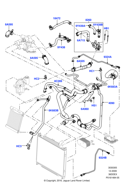 Termostat Hortumu -Lr008202 E-3.6/Range Rover New 2