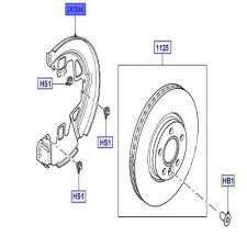 Ön Fren Disk Çamur Sacı Sol-Lr041426 E-Lr001015-Lr021627-Lr025437-/Freelander 2