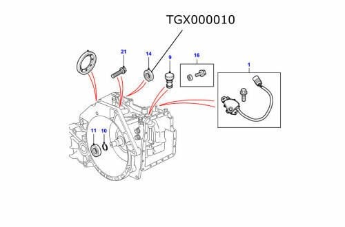 Keçe Difransiyel Ön-Tgx000010 E-/Freelander 1