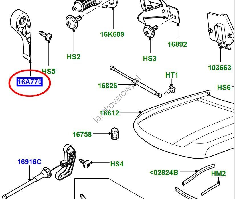 Kaput Açma Elceği-Lr008372-/Range Rover New 2
