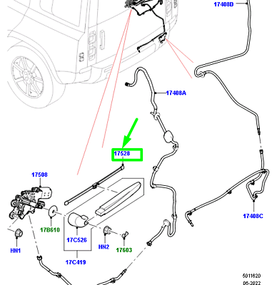 Arka Silecek Süpürgesi-Lr132143 E-Lr174955-/New Defender