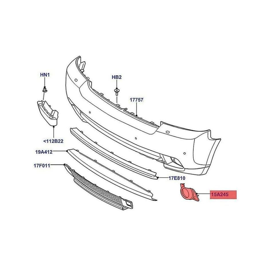 Sis Lamba Çerçevesi Sol-Lr018245 A-/Range Rover New 2