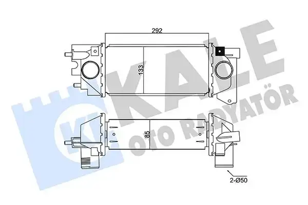 İntercool Radyatörü Komple-Pcm100200 K-Tci/Freelander 1