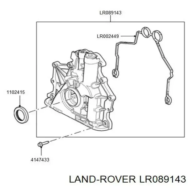 Yağ Pompası Komple-Lr089143 O-Lr050540-Lr002448-Lr014546-4.4 - 3.6/Range Rover New 2