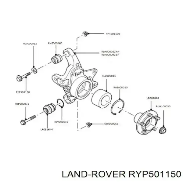 Civata Aks Taşıyıcı-Ryp501150 B-/Range Rover New