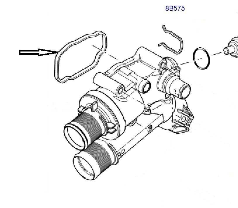 Termostat Kapak Contası-Lr004161-C2S46483 (Jaguar)-/Freelander 2