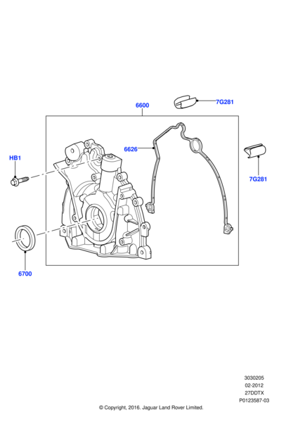 Krank Keçesi Ön-1102415 L-Lr002452-C2C11491 (Jaguar)-2.7-3.0-3.6-4.4/Range Rover Sport-Discovery 3